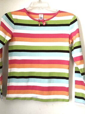 Gymboree Girls Colorful Striped Long Sleeve  Top Shirt Size 12